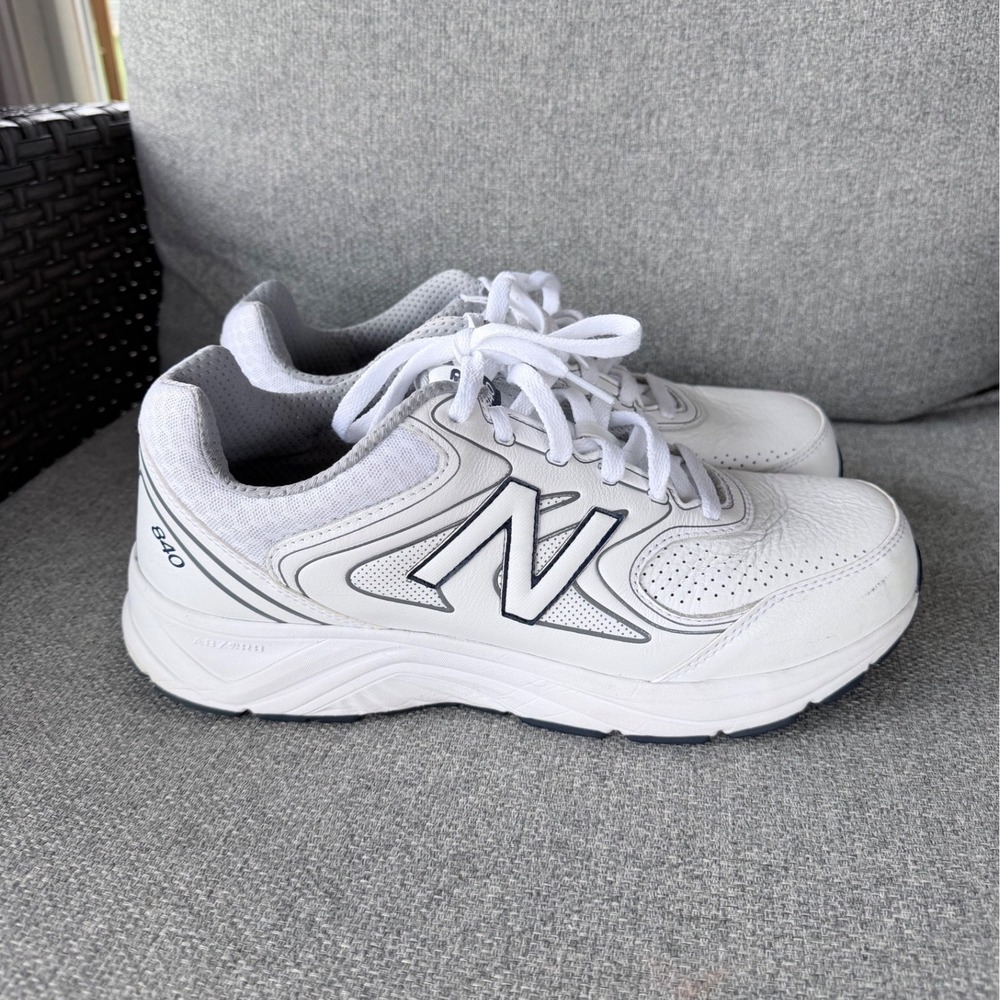 Mens 11 New Balance 840 v2 Leather Walking Shoes White 4E Extra Wide MW840WT2